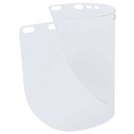 Jackson Safety Face Shield Window, PETG, Shape D, Unbound, Clear 29092